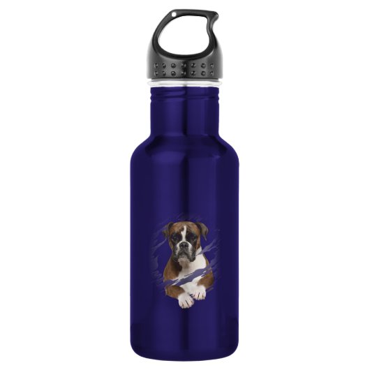 Boxer Edelstahlflasche (Vorderseite)
