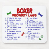 Boxer-Eigentums-Gesetze 2 Mousepad (Vorne)