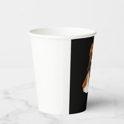 Boxer ein schöner Boxer Head Tilt Classic T - Shir Pappbecher (Rechts)