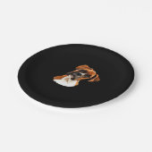 Boxer ein schöner Boxer Head Tilt Classic T - Shir Pappteller (Schrägansicht)