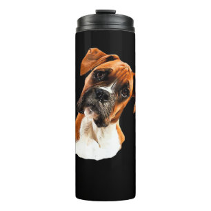 Boxer Ein schöner Boxer Kopfneigung Klassisches T- Thermosbecher