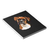 Boxer Ein wunderschöner Boxer Kopfneigung Klassisc Notizblock (angewinkelt)