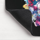 Boxer-Einhorn mit Boxhandschuhen Kickboxen Lustig  Mousepad (Ecke)