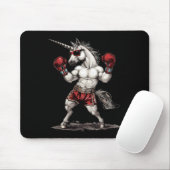 Boxer-Einhorn mit Boxhandschuhen Kickboxen Lustig  Mousepad (Mit Mouse)