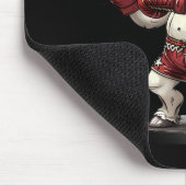 Boxer-Einhorn mit Boxhandschuhen Kickboxen Süß B Mousepad (Ecke)