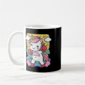 Boxer Einhorn mit Boxhandschuhen Lieben Boxen Kaffeetasse (Links)