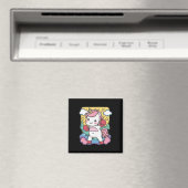 Boxer Einhorn mit Boxhandschuhen Lieben Boxen Magnet (In Situ (Geschirrspüler))