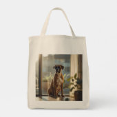 Boxer Elegant Grocery Tote Bag Tragetasche (Rückseite)