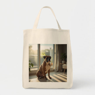 Boxer Elegant Grocery Tote Bag Tragetasche