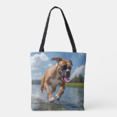 Boxer Elegant Tote Bag Tasche (Rückseite)