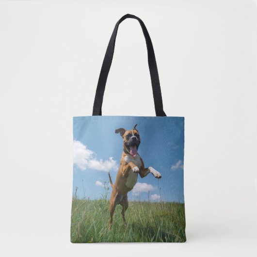 Boxer Elegant Tote Bag Tasche (Vorderseite)