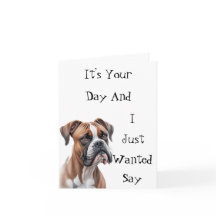 Boxer Es ist dein Geburtstag