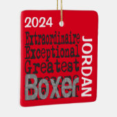 Boxer Extraordinaire CUSTOM Keramikornament (Rechts)