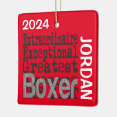 Boxer Extraordinaire CUSTOM Keramikornament (Links)