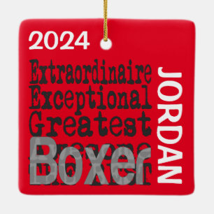 Boxer Extraordinaire CUSTOM Keramikornament
