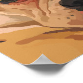 Boxer Face Painting Poster (Ecke)