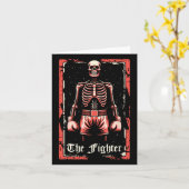 Boxer Fighter - Sparring Gloves Boxing Skelett a Karte (Gelbe Blume)