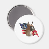 Boxer Flag Magnet (Vorderseite/Rückseite)