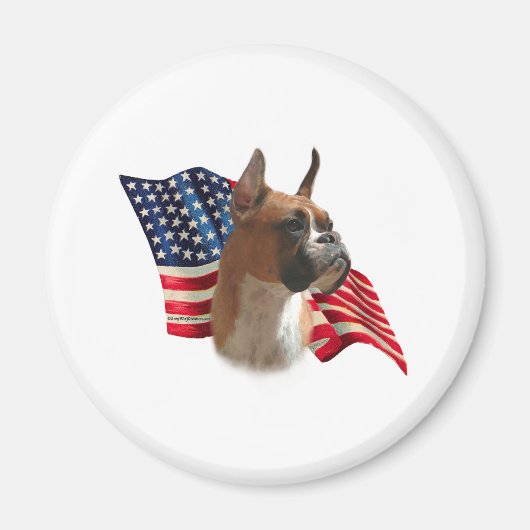Boxer Flag Magnet (Vorne)