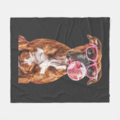 Boxer Fleecedecke (Vorderseite (Horizontal))
