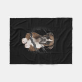 Boxer Fleecedecke (Vorderseite (Horizontal))