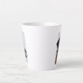 Boxer, formaler Hund und Hut Milchtasse (Vorderseite)