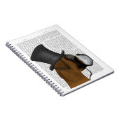 Boxer, formaler Hund und Hut Notizblock (Rechte Seite)