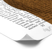 Boxer, formaler Hund und Hut Poster (Ecke)