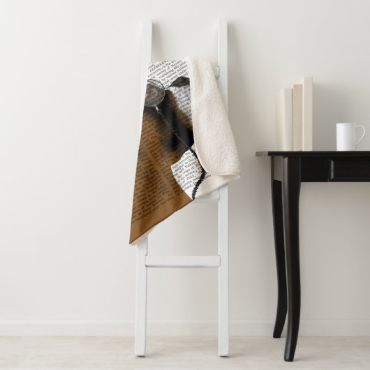 Boxer, formaler Hund und Hut Sherpadecke (Beispiel)