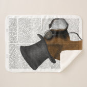 Boxer, formaler Hund und Hut Sherpadecke (Vorderseite (Horizontal))