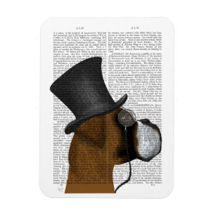 Boxer, Förmliches Hund und Hut Magnet