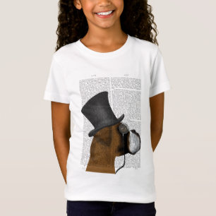 Boxer, Förmliches Hund und Hut T-Shirt