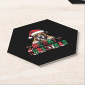 Boxer - Frohe Weihnachts-Hunde Oversifizierter T - Untersetzer (angewinkelt)