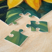 Boxer-Frühlings-Sonnenblumenfeld-Hund Puzzle (Seite)