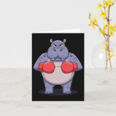 Boxer für Tiere Karte (Gelbe Blume)