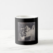 Boxer-Geist lustiger Halloween-Schreckhund spooky Kaffeetasse (Mittel)