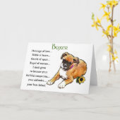 Boxer Geschenke Karte (Gelbe Blume)