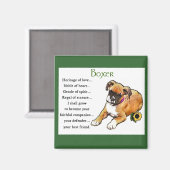 Boxer Geschenke Magnet (Vorderseite/Rückseite)
