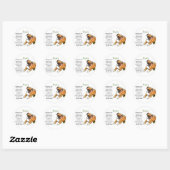 Boxer Geschenke Runder Aufkleber (Blatt)