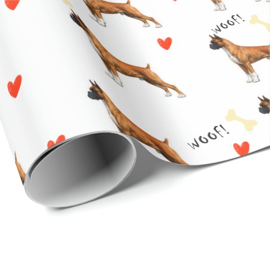 Boxer Geschenkpapier (Rolleneckpunkt)