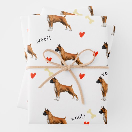 Boxer Geschenkpapier Set (Beispiel)