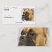 Boxer-Gesichts-Visitenkarte Visitenkarte (Vorne/Hinten)