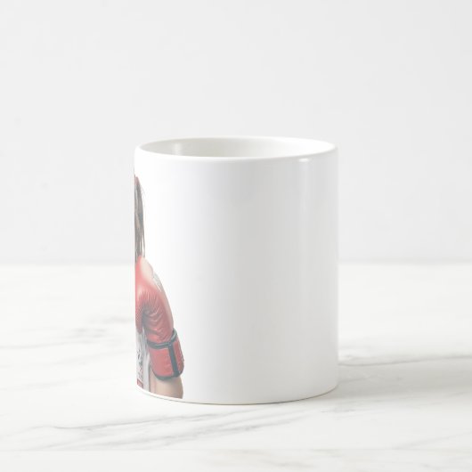 boxer girl mug kaffeetasse (Mittel)