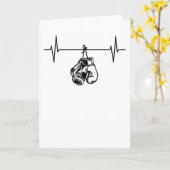 Boxer Gloves Heartbeat Karte (Gelbe Blume)