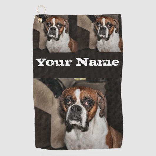 Boxer Golfhandtuch (Vorderseite)