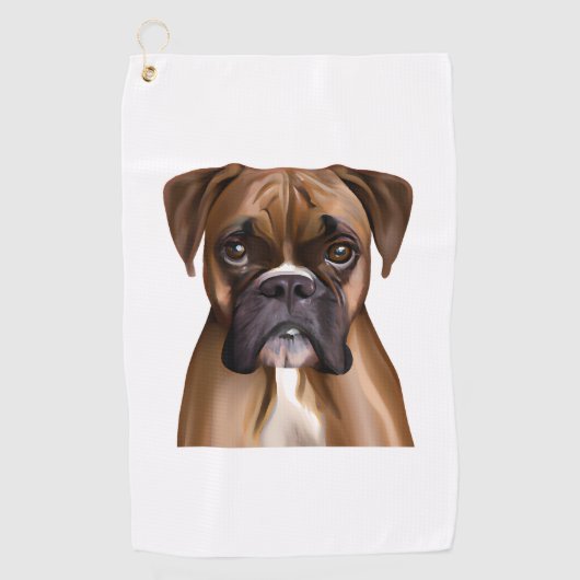 Boxer Golfhandtuch (Vorderseite)