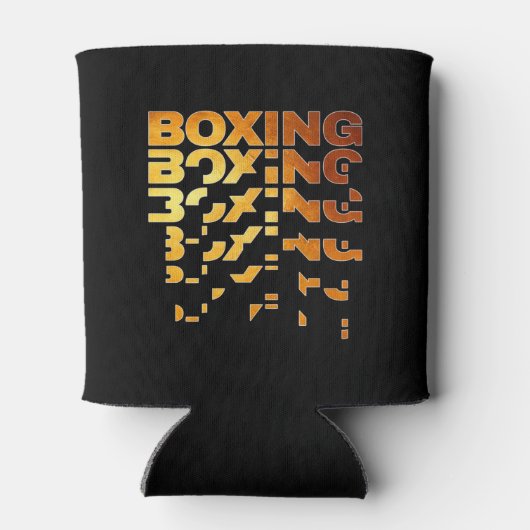 Boxer Grafik-Word-Kunst Dosenkühler (Rückseite)