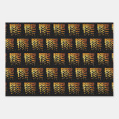 Boxer Grafik-Word-Kunst Geschenkpapier Set (Vorderseite)