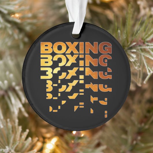 Boxer Grafik-Word-Kunst Ornament (Baum)