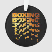 Boxer Grafik-Word-Kunst Ornament (Vorderseite)